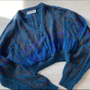 90s Pierre Cardin Reworked Crop Sweater Medium